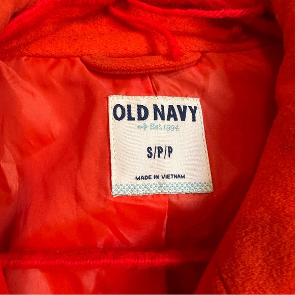 O-23 Classic wool peacoat Orange by Old Navy Sz S - Picture 3 of 5